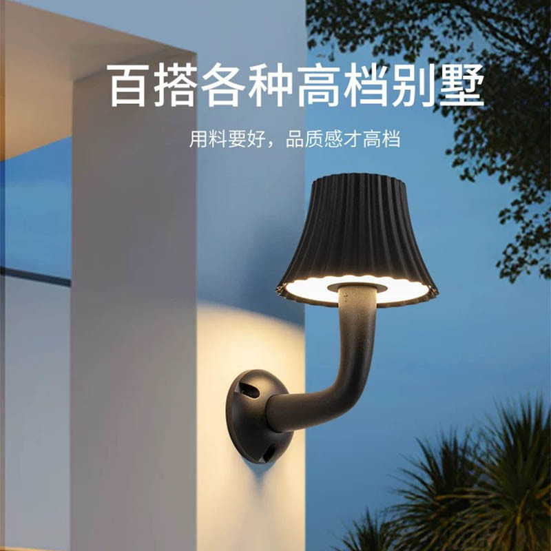 现代简约花园别墅LED照明氛围灯铸铝防水小区庭院路灯出口草坪灯