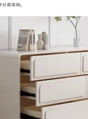 奢奶轻油风梳妆台斗柜CJO一体收纳m现代简约柜可伸缩转角化妆桌子