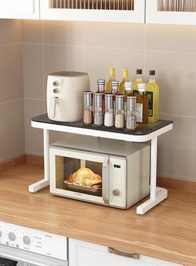 架V3N厨房置物架台一字KKT板微波炉架收纳烤箱灶架台调味料面储物