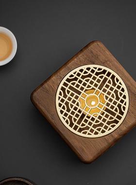 日胡桃温式茶木炉蜡烛加热器茶壶保温底座炒MZ-131茶煮茶炉子提香