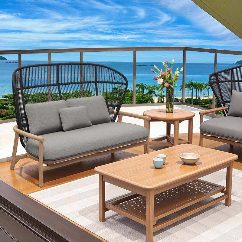 户外柚木IJL合绳沙发庭院别墅露台阳光房单高人背椅藤编椅休闲组,电子元器件市场,其它元器件,淘宝优惠券,粉丝福利购,淘宝优惠卷