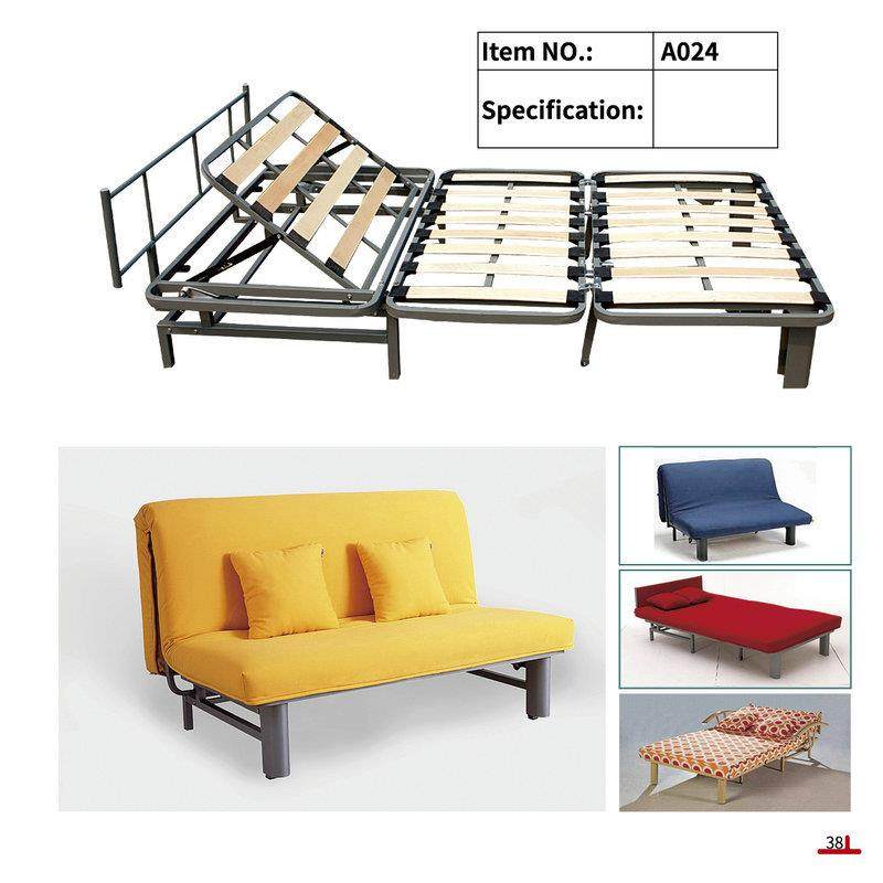 不锈沙发架拖拉式床型架沙发架折拖拉A024折叠排骨3床钢架