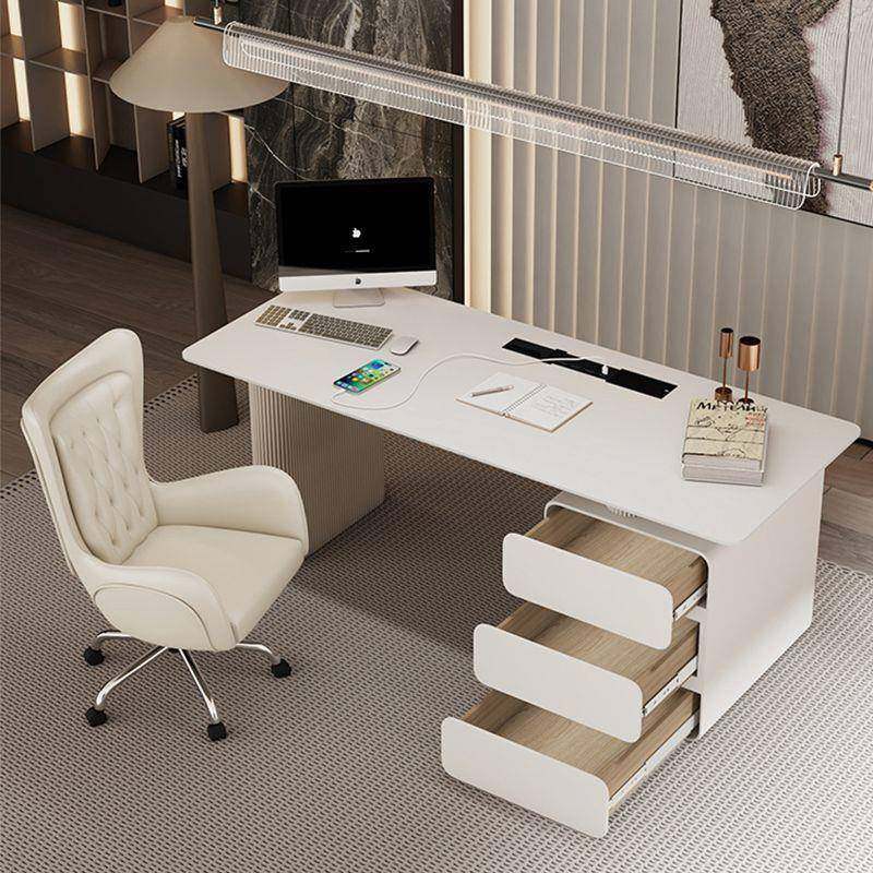 电脑桌卧室家用咨询桌新款型办公岩桌简约现代长方形板桌小见包装,商业/办公家具,办公电脑桌,淘宝优惠券,粉丝福利购,淘宝优惠卷