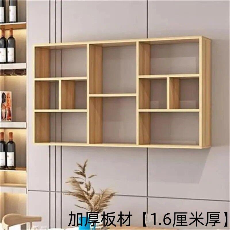 墙上置家物架挂壁海冠家装式厅储物柜阳置物架台多层格子书架客用
