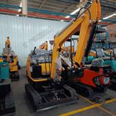 微型家用536掘机沟农用果园挖开18型挖式 土机履带挖坑破碎小型挖