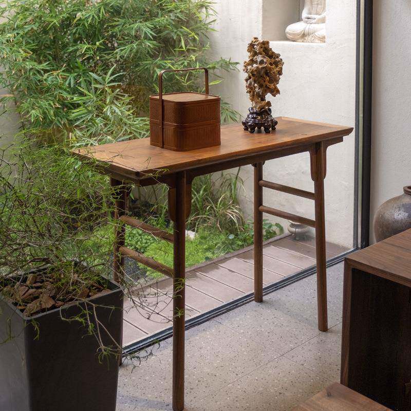 三山一桌舍JA-SY-KT新中式明式轻奢实木条平头案玄端关桌条几景案