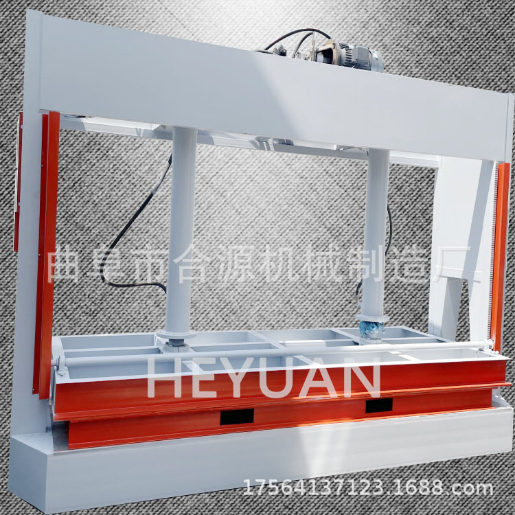 竹木纤维板门板冷压机 钢木大门整型压平机 集成建材冷压机