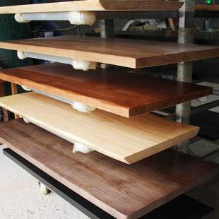 老榆木松木原木樱板白蜡整木吧TPR实台餐桌桃木书桌长方形茶几板