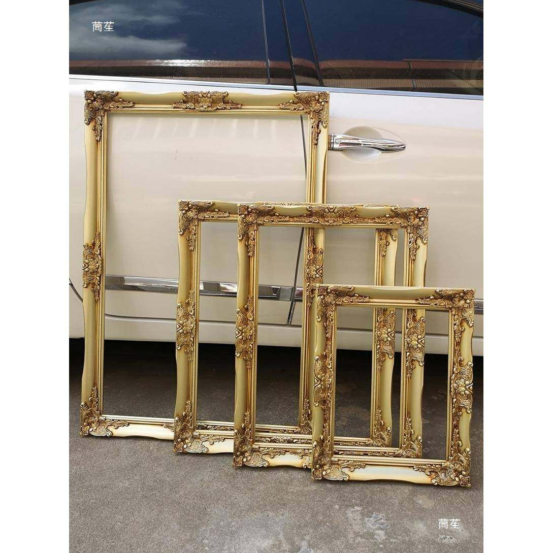 欧10072163式画实木大相框挂墙复古角花框走廊饰玄关装装裱画框外,家居饰品,DIY亲子装饰画,淘宝优惠券,粉丝福利购,淘宝优惠卷