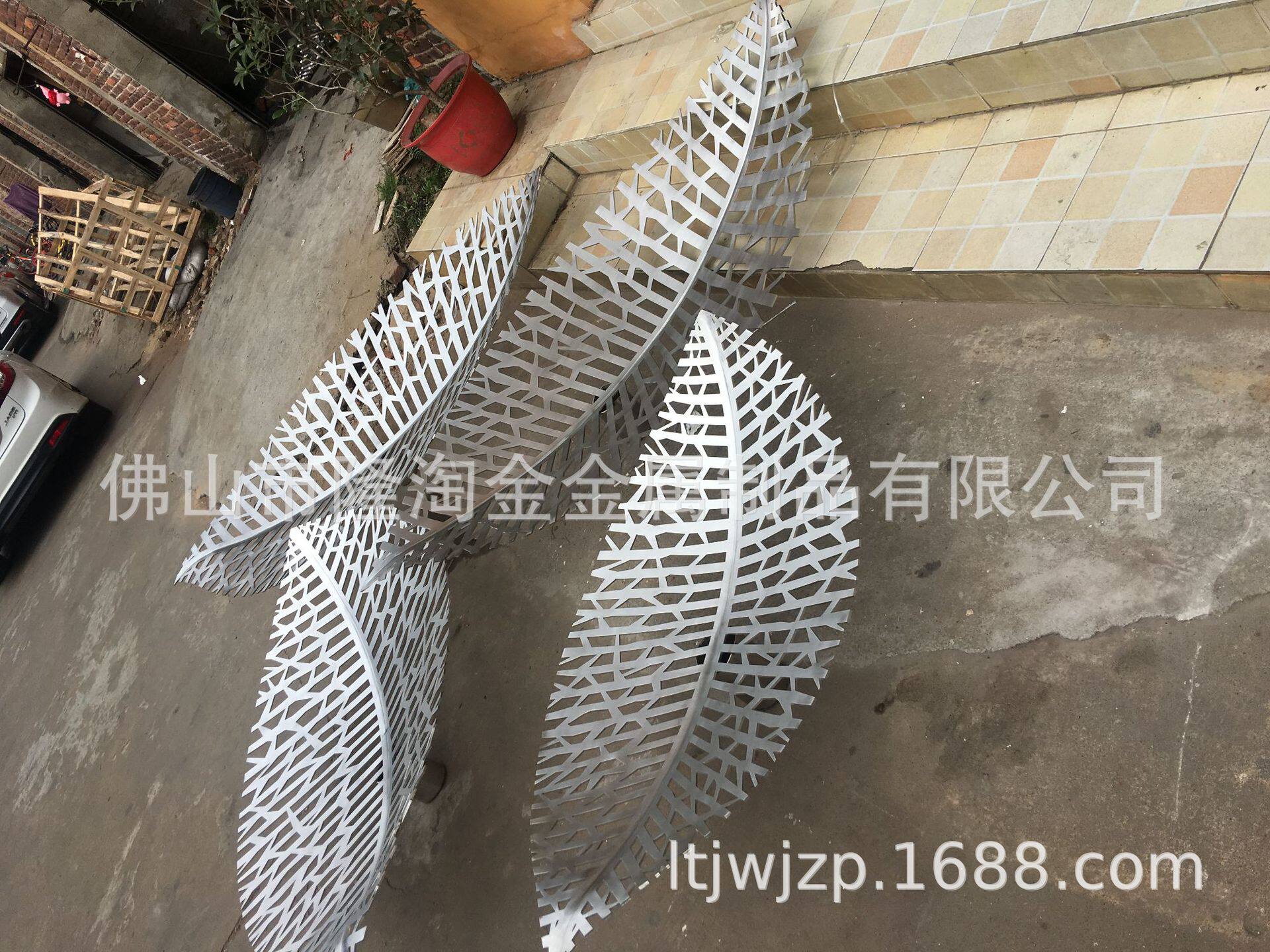 山西售楼部景观不锈钢树叶雕塑艺术不锈钢叶子雕塑不锈钢雕塑厂家
