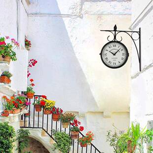 欧式家复古创意客厅挂钟双面钟表用简约时挂墙艺钟挂表仿T8805古