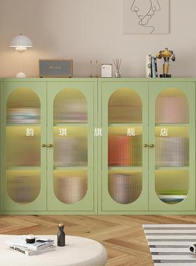 K8矮书合柜铁艺收MNE纳柜客厅置物架家用格子储矮柜柜物自由组落