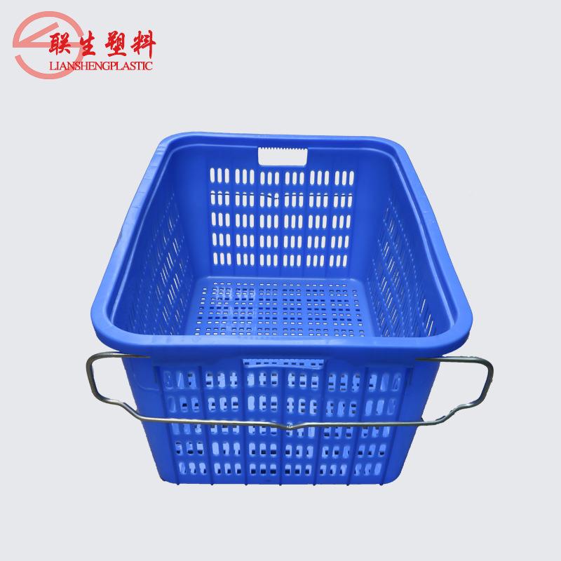 带铁周转水GOF筐果框塑耳塑胶箩菜箩胶箩耐压新料料周转箩产品25#