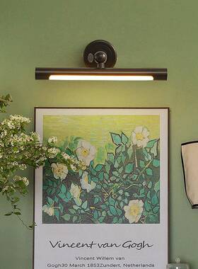 美式室12777全铜前灯卫生间化妆台你迷镜子灯卧客厅书房装饰油画