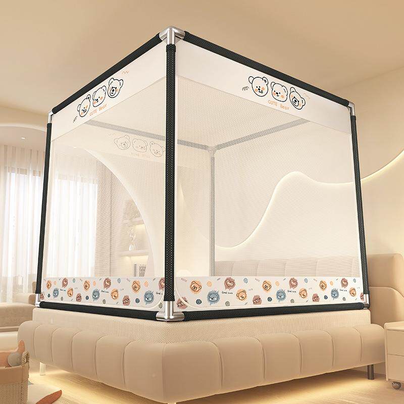 三开型门MZB-2025外穿杆印花床笠式防蚊摔坐床帐A类卡家通用方顶