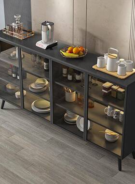 餐边柜现简约意式极简轻厨奢客厅代茶水柜68742靠墙碗柜柜玄房关