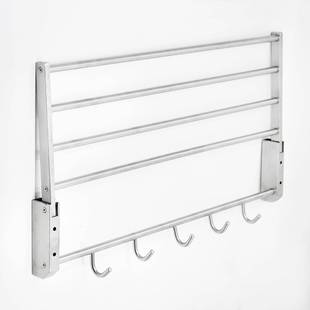 式 折叠毛巾架304不锈钢活浴604动巾架多杆挂挂壁浴室件A4003热卖