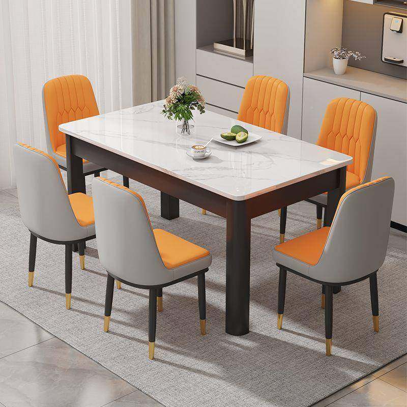 岩板餐桌小代WZJ户桌型现简轻约家用长方形餐厅饭桌奢仿实木餐椅,商业/办公家具,餐桌椅系列,淘宝优惠券,粉丝福利购,淘宝优惠卷