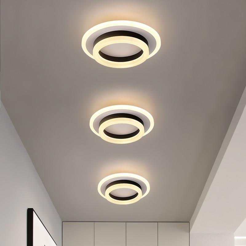 l见描述d过道灯走廊玄灯简e现代客厅筒灯孔灯天花进门入户关灯阳