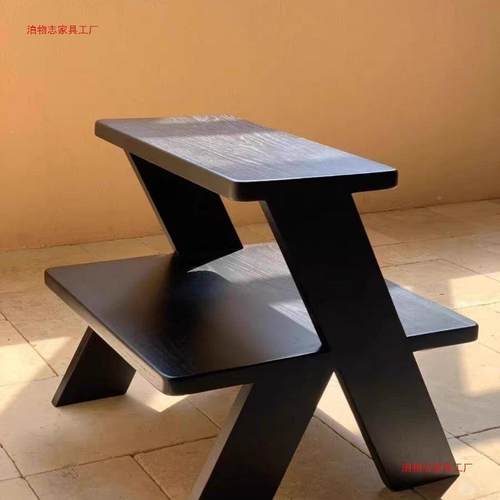 实木梯凳多功凳家用设计师客厅矮DQS子台阶凳成人凳二层能床头置