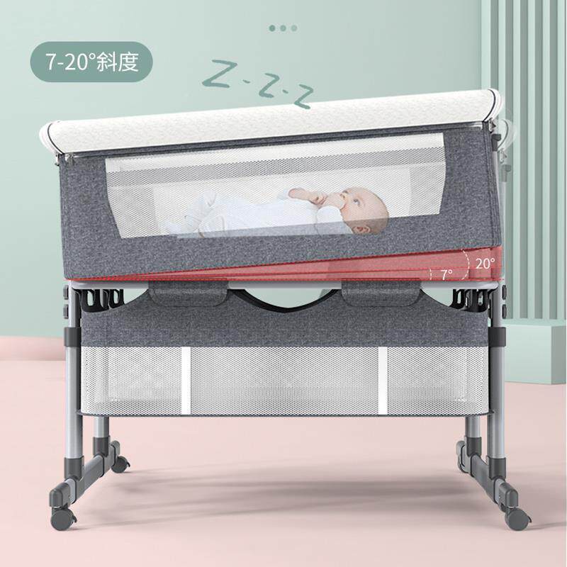双胞胎宝床婴儿床摇篮折床宝边可无品牌/移动床睡篮床可叠双人床图片