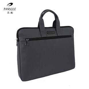 派a4手提商务文504件袋帆布女士拉链办公印包会议公文格包男资料