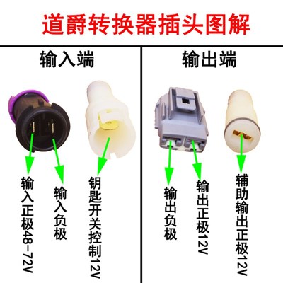 道爵电动汽车轿车转换器 0v72V道爵圆梦者开拓者S 酷跑DC转换器