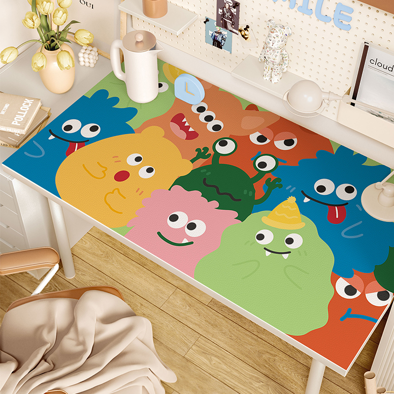 可爱卡通书桌垫课桌壁纸办公桌儿童学生学习专用防水桌面保护垫子