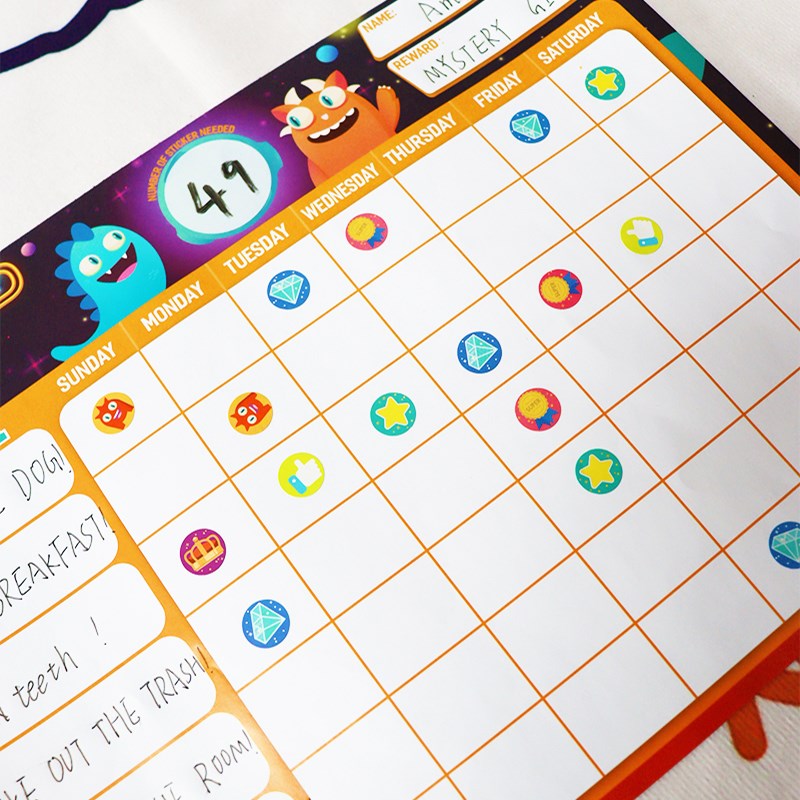 好习惯行为养成表奖励记录表儿童成长学习自律表计划表家庭早教