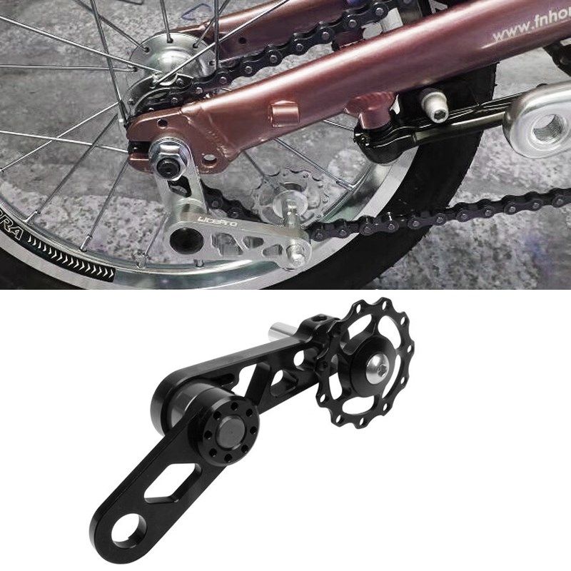 BYA412单速车折叠车导轮椭圆牙盘链条张链器拉链器11T后拨压链器