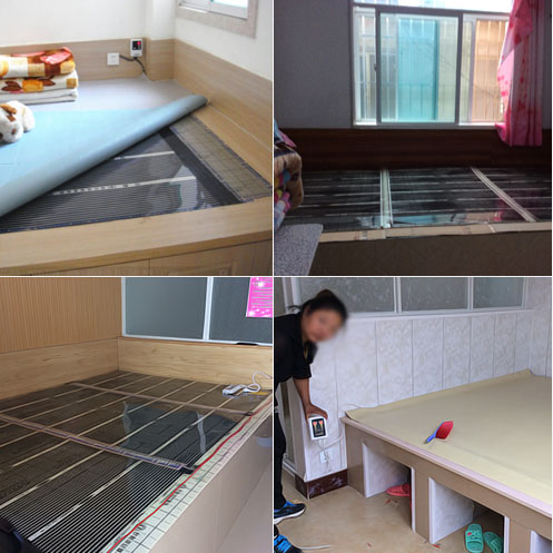 石墨烯电热膜地暖韩国家用碳纤维地热加热膜电地暖炕汗蒸房电热板