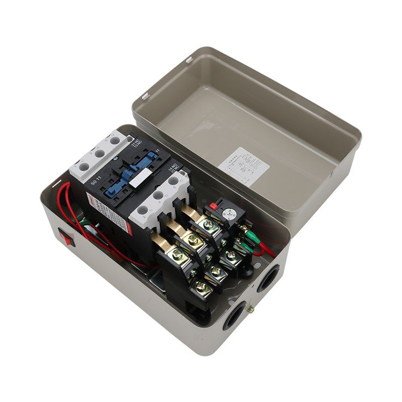 磁力启动器750W-18KW220V电动机过载缺相保护器风机水泵起动380V