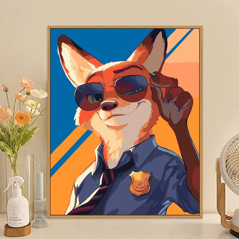 尼克朱迪 20年新款diy数字油画填充涂色填色油彩画手工艺术品