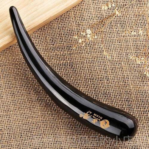 高档点犀天水牛角穴位棒敲胆经点推肝经足摩器然锤家用瘦腿按面部