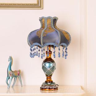 高档欧式用台灯主床卧轻奢插电式温馨遥可调控光家结婚陪嫁灯卧室