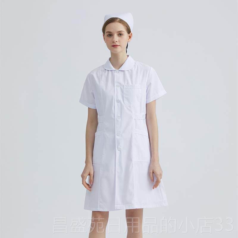 高档离南丁格实尔护服秋冬女长袖娃娃领隔衣大码白大褂习医士院工