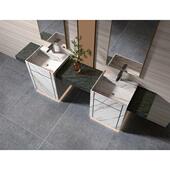 酒店风浴室柜组合大理石奢石陶瓷盆卫生间洗漱台洗手池洗脸台盆柜