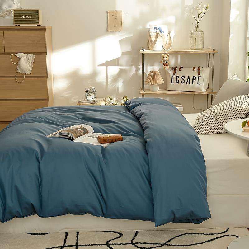 春夏季纯色床上用品100s支长绒棉全棉枕套被套床单床笠纯棉四件套,床上用品,学生床品套件,淘宝优惠券,粉丝福利购,淘宝优惠卷