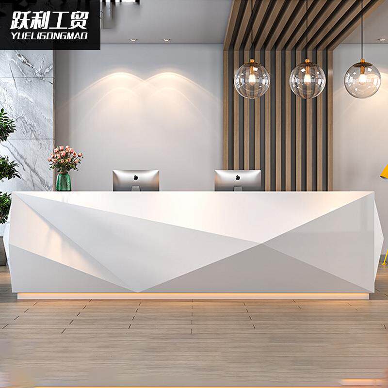 烤漆前台接待台公司前台办公桌迎宾台咨询服务台吧台