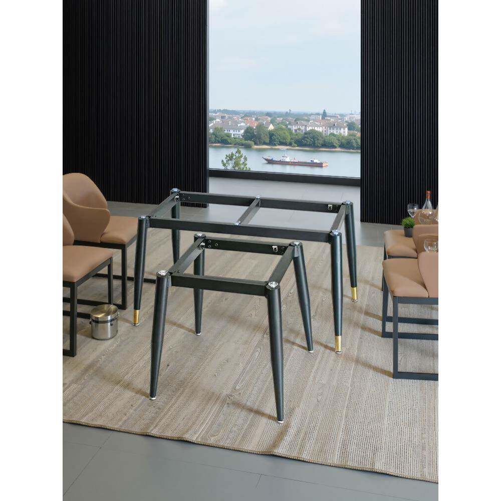 茶几底座椅子腿岩板支撑脚钢化玻璃方桌圆桌餐桌退支架圆桌腿架子