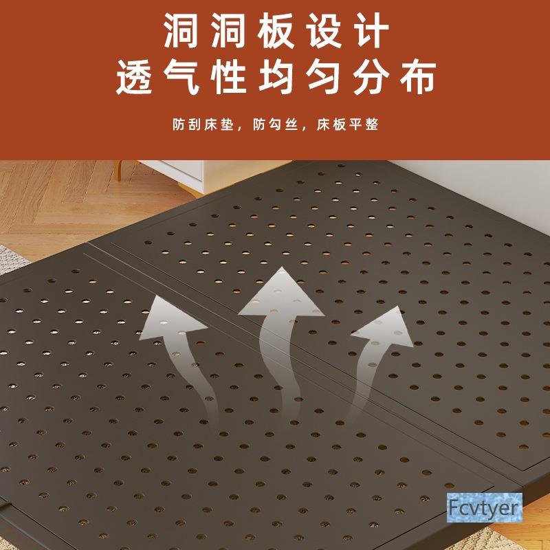 莱澳出租屋铁艺床悬浮床头钢架新款2025年碳素钢床主卧无洞洞双人