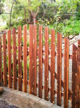 庭院栅栏中式室外2021小c院子花园防腐木门户外篱笆双开门单开门