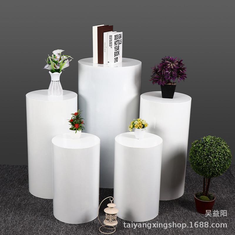 圆甜品台五件套烤艺漆婚庆道铁具婚礼布柱置地台展示台MQA甜品桌