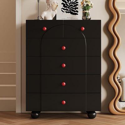 dnd实木斗柜收纳柜卧室柜子储物柜靠墙床尾柜小户型客厅奶油风置