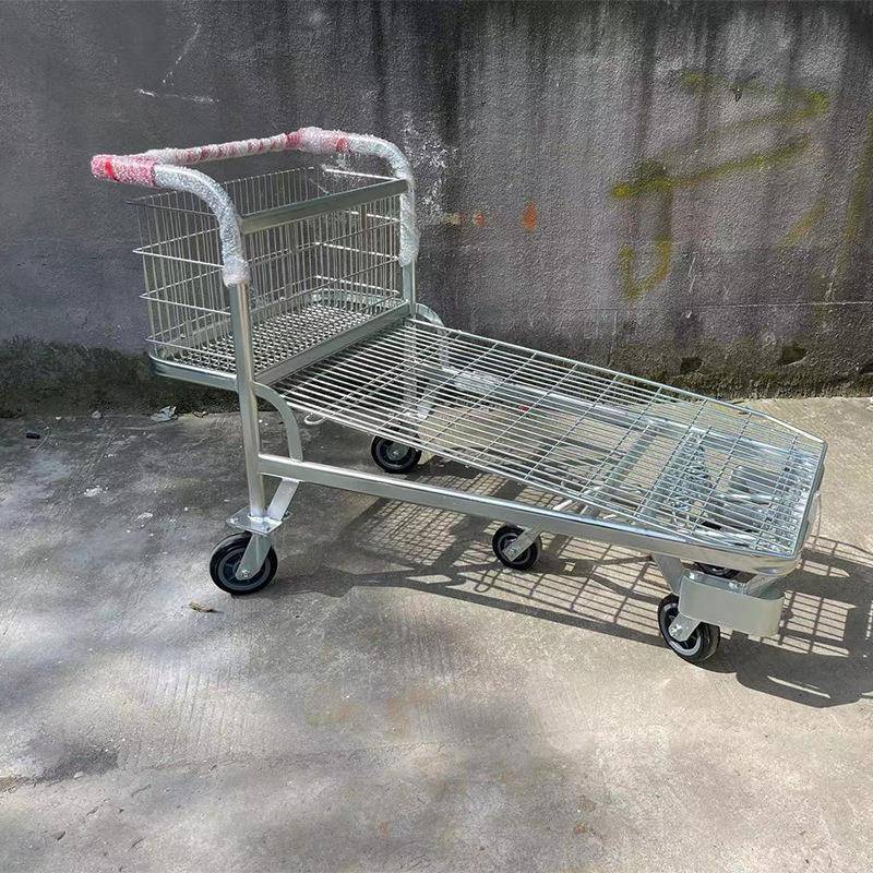 大型理货车平板网格理货车超市仓库理货推车