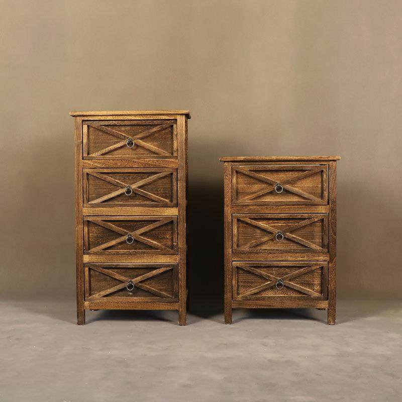 新款户外森系婚庆道具摆件抽屉桌木框复古收纳箱迎宾区舞台装饰桌