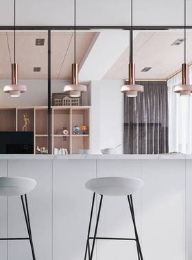 北简约粉餐欧厅台饭店小吊灯现色代创意个性大理石床OG-9399头卧