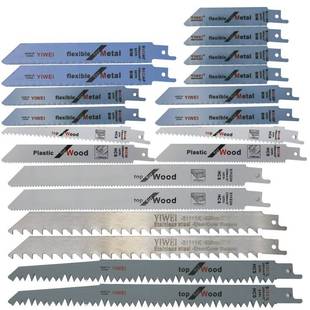 往复锯条木马刀锯细往复锯锯齿粗齿工金塑料切锯割属20PC