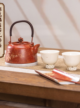 朱炳仁铜 祥龙福运茶礼套装茶道功夫茶具泡茶壶日常送礼茶器套装