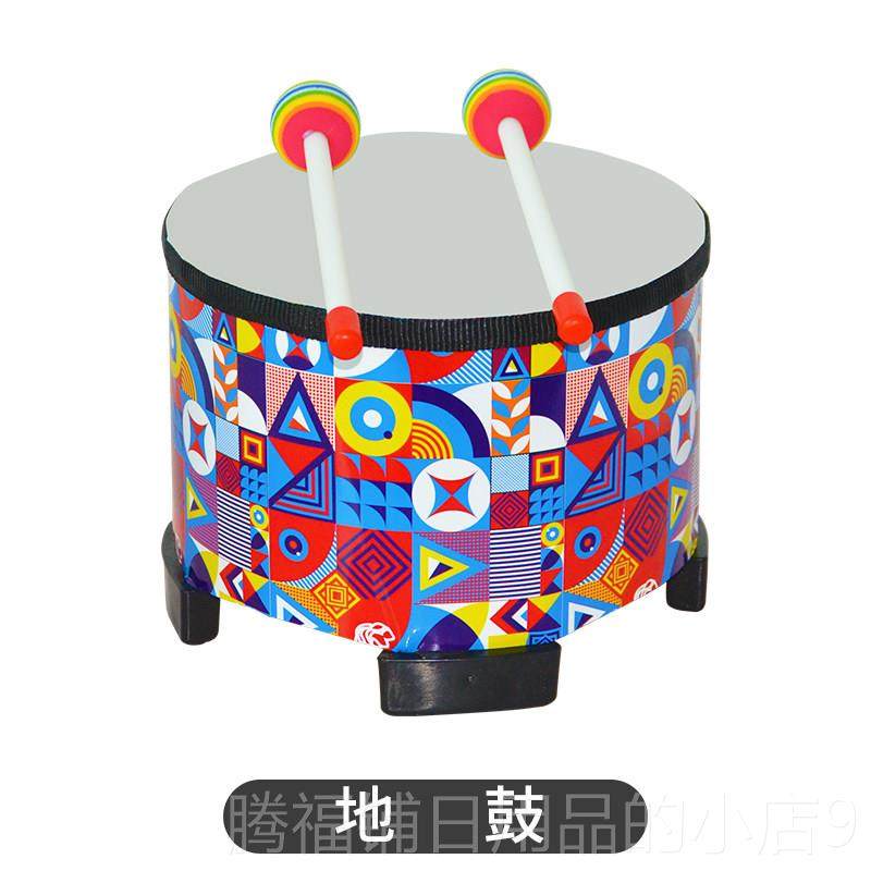 正品鼓儿童玩具奥尔夫早打乐器敲打韩国地鼓宝宝敲击击军鼓手教拍